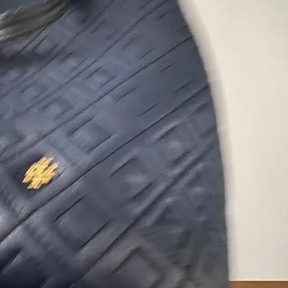 TORY BURCH Navy Blue Fleming Triple Compartment Leather Tote - Picture 11 of 15